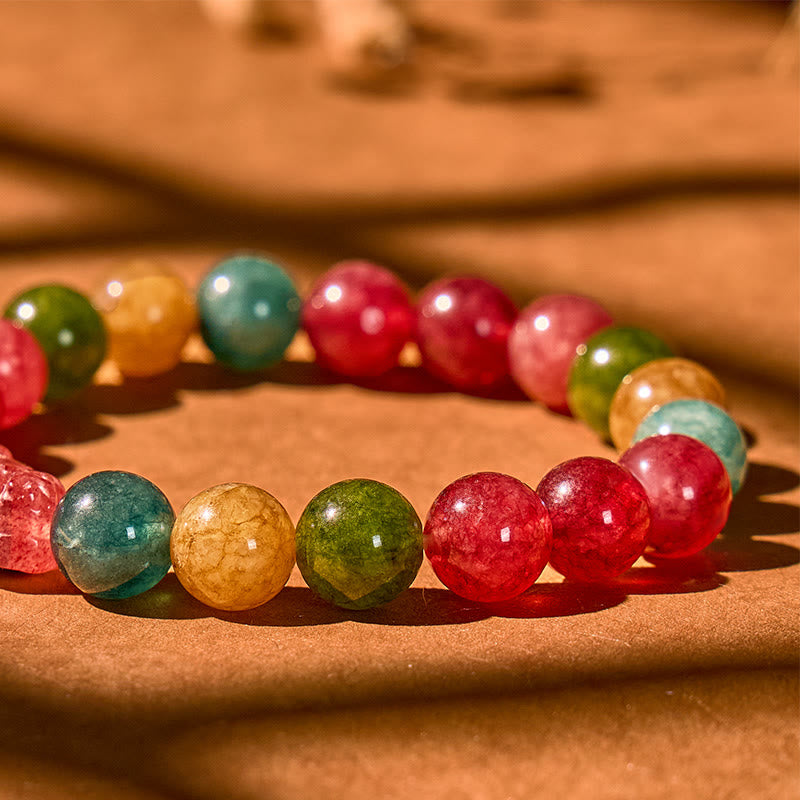 	 FuAttract Prosperity Flow – Pixiu Charm Tourmaline Protection Bracelet - image 1