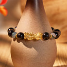 FuAttract Earth Guardian - Obsidian Tiger's Eye Moss Agate Pixiu Energy Bracelet - image 2