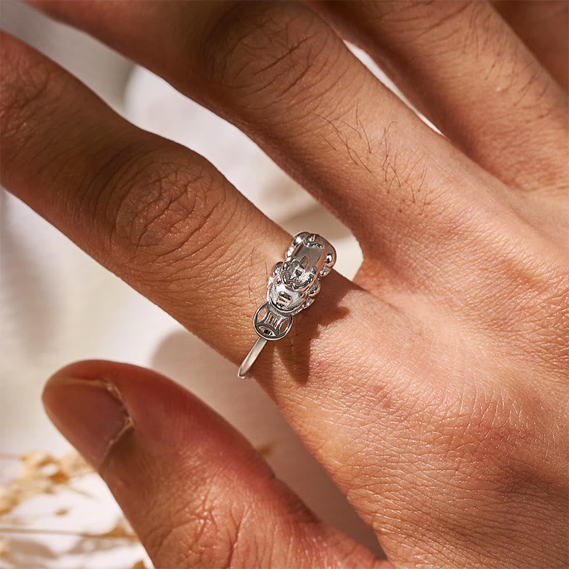 FuAttract Silver Guardian – Pure Silver Pixiu Ring - image 4