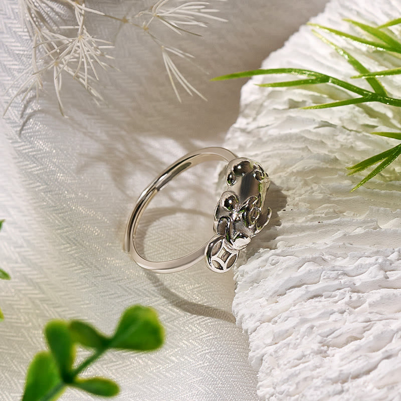 FuAttract Silver Guardian – Pure Silver Pixiu Ring - image 3