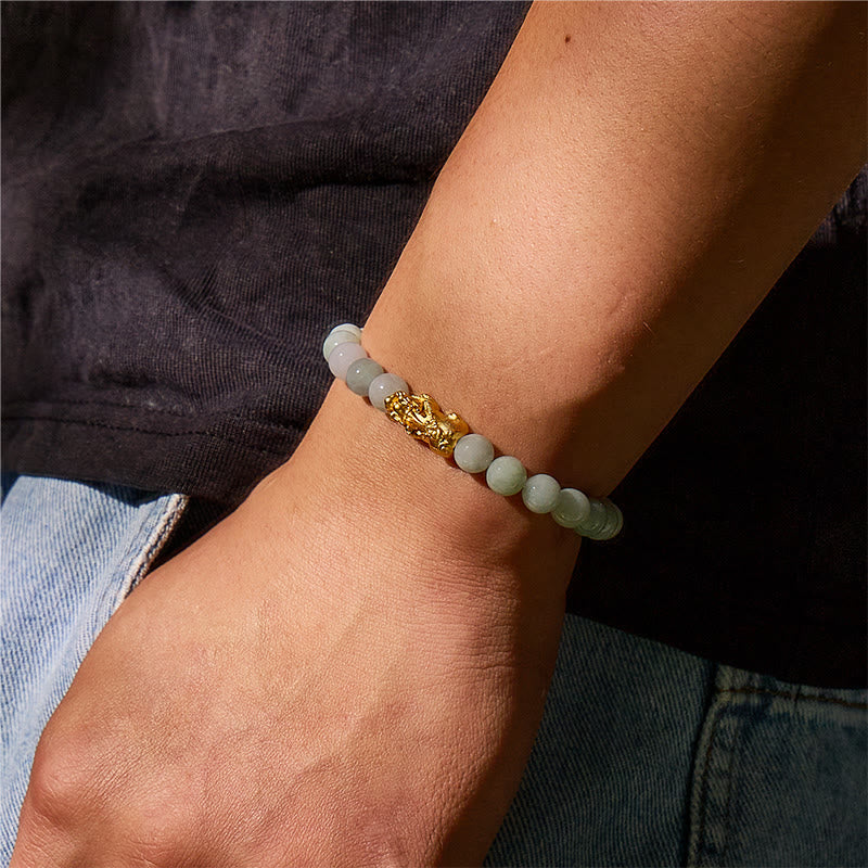 FuAttract Pixiu Wealth Bracelet | Jade & Sterling Silver for Protection and Fortune - image 3