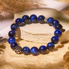 FuAttract Clarity & Confidence – Blue Tiger's Eye & Silver Pixiu Bracelet - 10mm - image 0