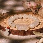 FuAttract Serenity Prosperity – White Jade Bracelet with Pixiu & Money Bag Charms - image 3