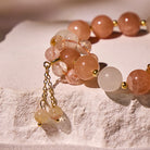 FuAttract Joy Prosperity – Sunstone & Clear Quartz Bracelet with Pixiu & Citrine Pyramid Accents - image 4
