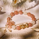 FuAttract Joy Prosperity – Sunstone & Clear Quartz Bracelet with Pixiu & Citrine Pyramid Accents - image 1