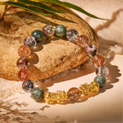FuAttract Manifestation & Fortune Bracelet – Pixiu + Seraphinite, Phantom Quartz, Super Seven & Herkimer Diamond - image 1