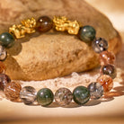 FuAttract Manifestation & Fortune Bracelet – Pixiu + Seraphinite, Phantom Quartz, Super Seven & Herkimer Diamond - image 3