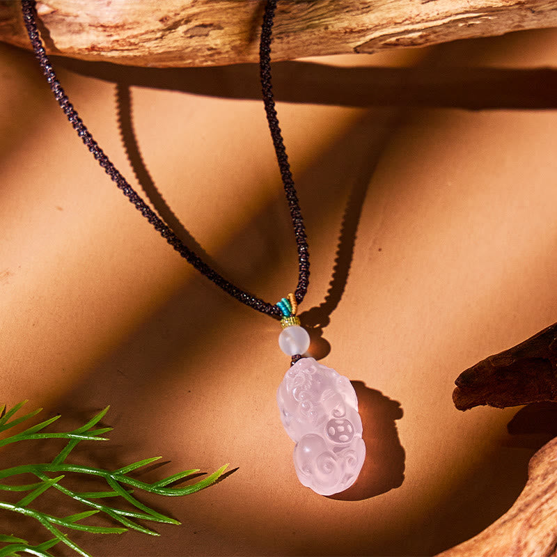 FuAttract Manifest Love & Fortune – Rose Quartz Bracelet with Pixiu - image 3