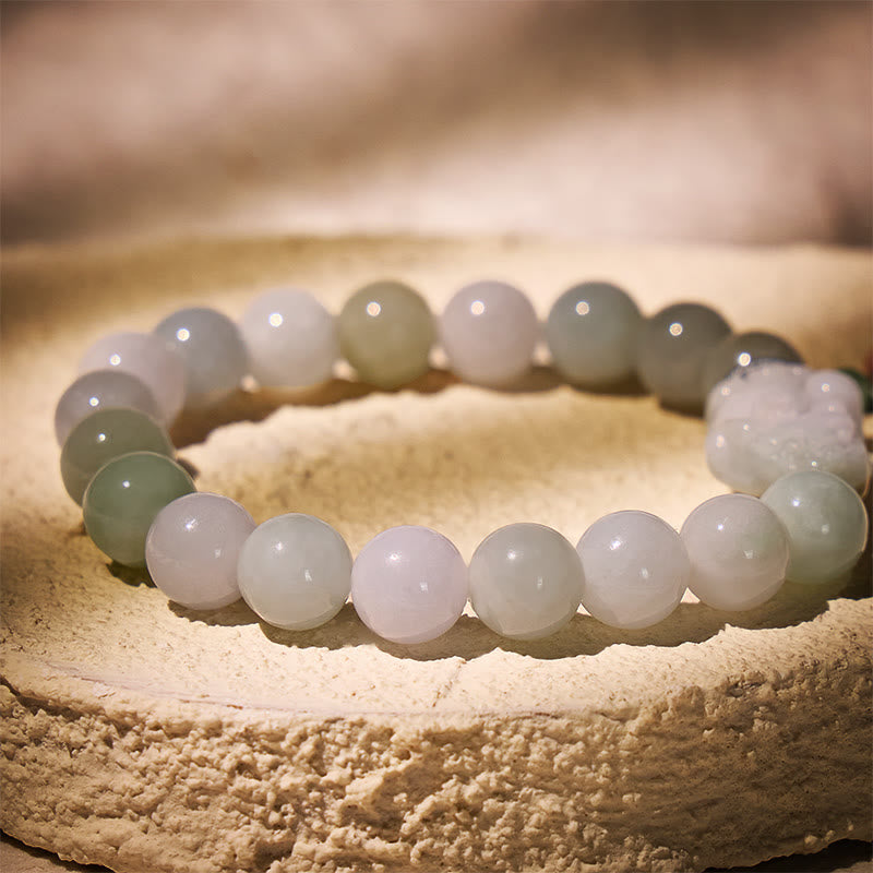 FuAttract Protection & Luck Pixiu Bracelet – Jade Lotus Seed Beads - image 5