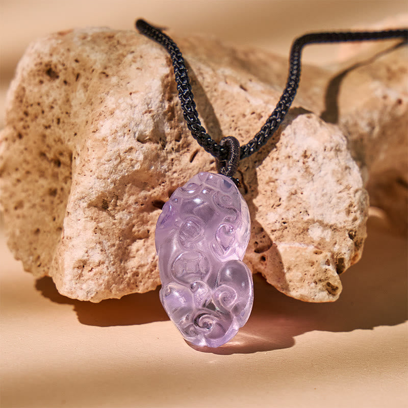 FuAttract Pixiu Protection Necklace – Amethyst for Healing & Abundance - image 1