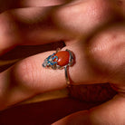 FuAttract Fortune Flow – Adjustable Sterling Silver South Red Agate Pixiu Ring - image 4