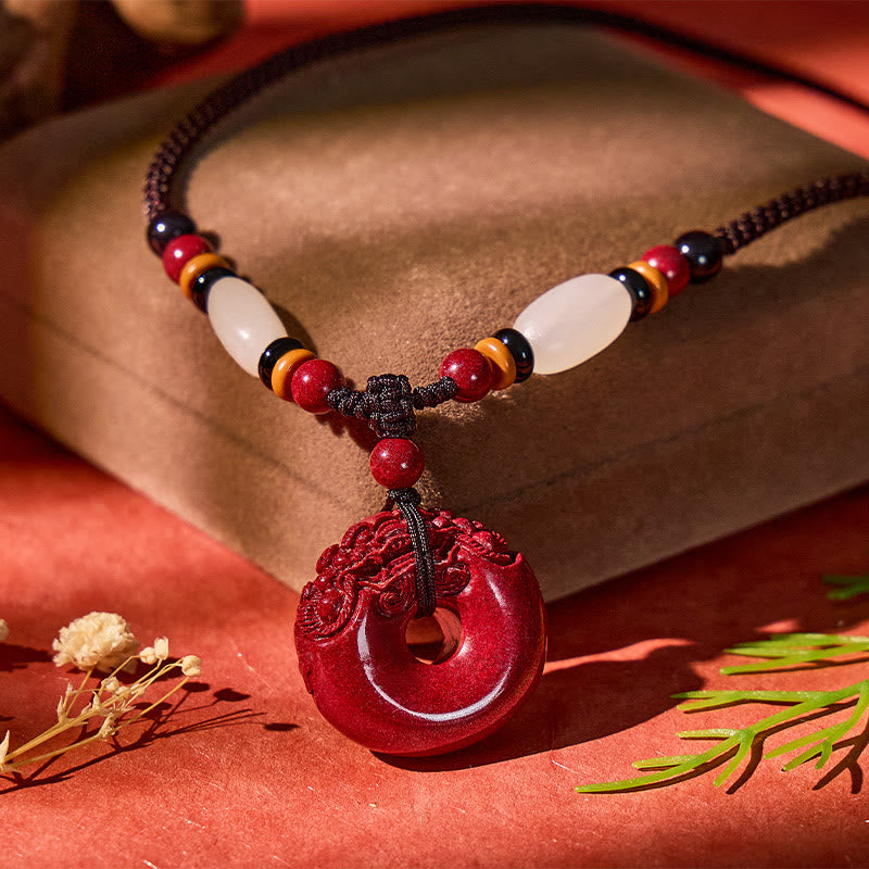 FuAttract Celestial Harmony – Purple Gold Sand Pixiu Necklace with Hetian Jade Accents - image 1