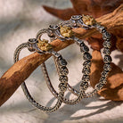 FuAttract Wealth Power Shield - Vintage Coin Pixiu Dragon Bone Sterling Silver Bracelet - image 1