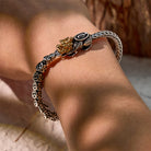 FuAttract Wealth Power Shield - Vintage Coin Pixiu Dragon Bone Sterling Silver Bracelet - image 13