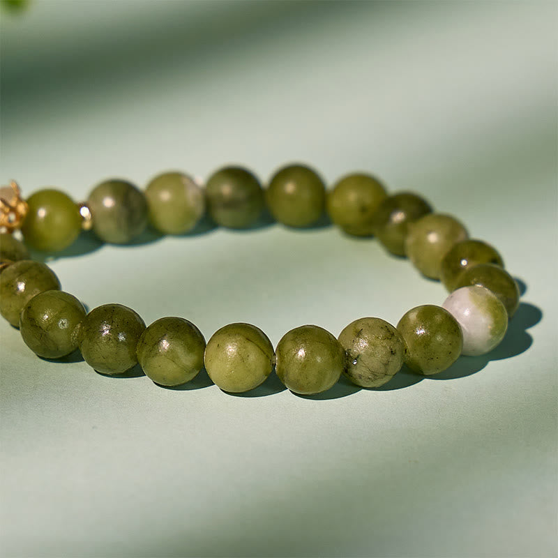 FuAttract Prosperity Harmony Power - Southern Jade Pixiu Bracelet with Hetian Jade Plum Blossom Accents - image 4
