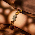 FuAttract Triforce Guardian- Tri-Color Tiger's Eye Power Pixiu Bracelet - image 16