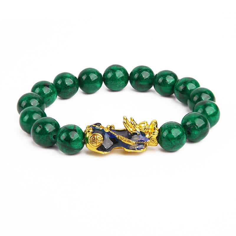 FuAttract Harmony of Fortune Bracelet –  Cyan Jade With FengShui Pixiu - image 4