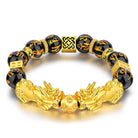 FuAttract Calm & Protection - Black Onyx Six-Word Mantra Beads Pixiu Bracelet - Black Onyx - image 0