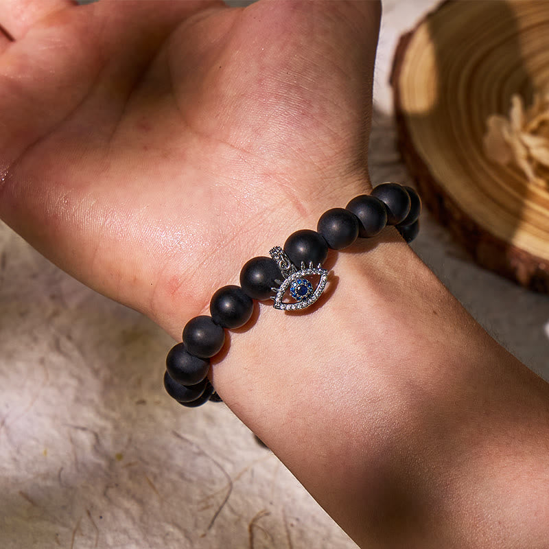 FuAttract Mystic Guardian – Black Onyx & Lava Rock Pixiu Bracelet with Evil Eye Charm - image 8