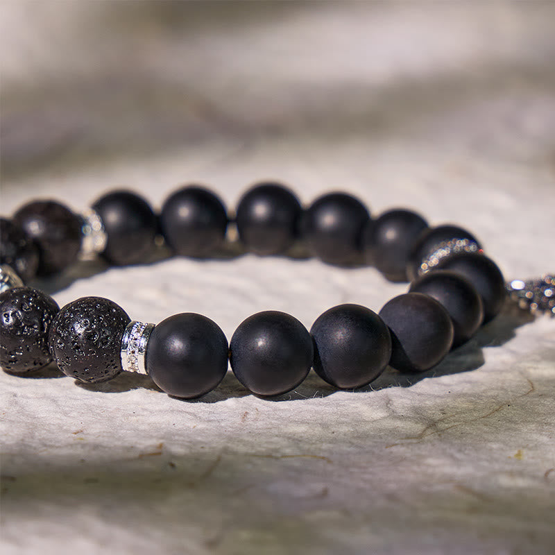 FuAttract Mystic Guardian – Black Onyx & Lava Rock Pixiu Bracelet with Evil Eye Charm - image 6