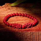 FuAttract Cinnabar Stone & Pixiu for Protection & Safety Bracelet - image 3