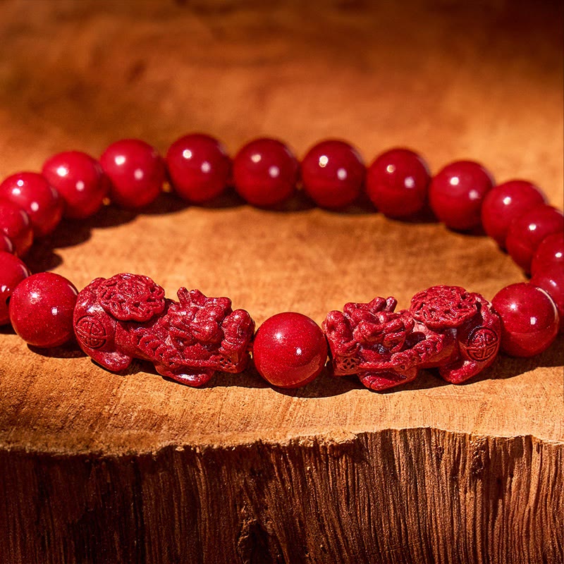 FuAttract Cinnabar Stone & Pixiu for Protection & Safety Bracelet - image 12
