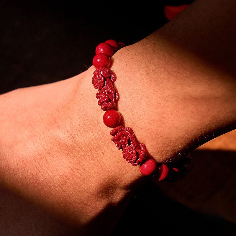 FuAttract Cinnabar Stone & Pixiu for Protection & Safety Bracelet - image 13