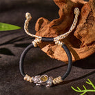 FuAttract Pixiu with Moving Windmill to Attract Good Fortune Feng Shui Bracelet - Beige - image 0
