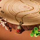 FuAttract Protection & Love South Red Agate 925 Silver Necklace with Pixiu - image 1