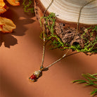 FuAttract Protection & Love South Red Agate 925 Silver Necklace with Pixiu - image 2