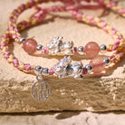 FuAttract Healing & Fortune Woven Rope Bracelet - Silver Pixiu with Stones - image 9