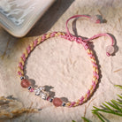 FuAttract Healing & Fortune Woven Rope Bracelet - Silver Pixiu with Stones - image 1