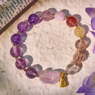 FuAttract Luck, Love & Wealth Crystal Bracelet - Pixiu Charm with Amethyst - 10mm - image 0