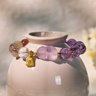 FuAttract Luck, Love & Wealth Crystal Bracelet - Pixiu Charm with Amethyst - image 1
