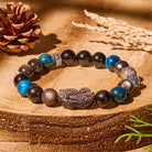 FuAttract Protection & Wealth Bracelet – Om Mani Padme Hum + Silver Obsidian Pixiu - image 12