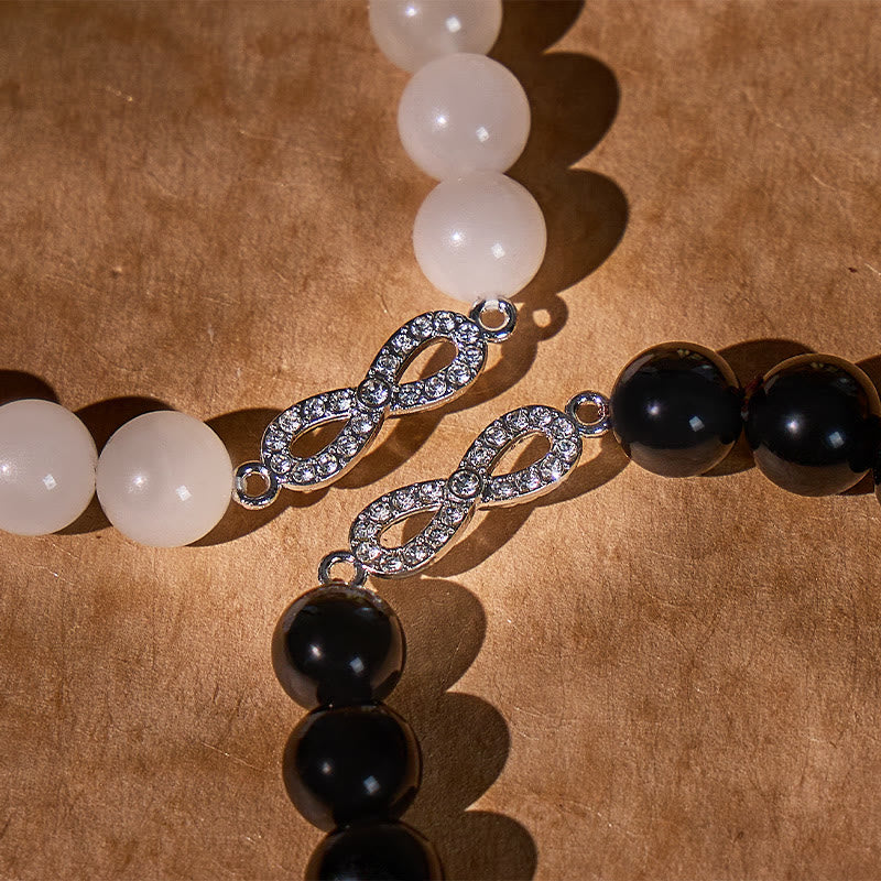  FuAttract Love Harmony Prosperity – Obsidian and White Jade Pixiu Couple Bracelets - image 4