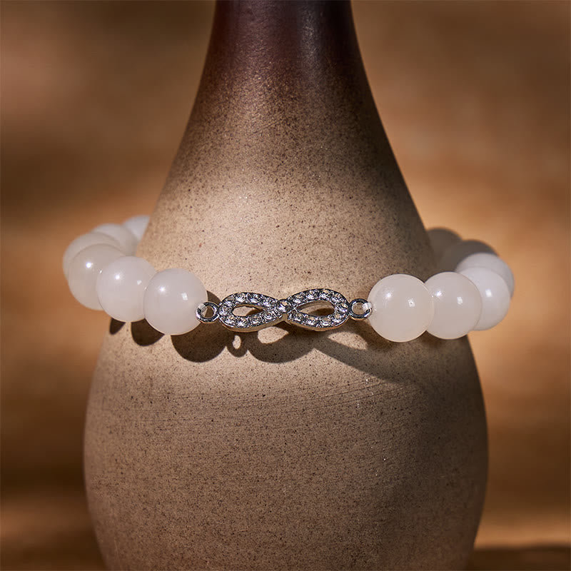  FuAttract Peace Love Balance – White Jade Pixiu Bracelet with Eight-Character Ring - image 4