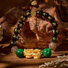 FuAttract Wealth Guardian – Obsidian Six-Word Mantra Pixiu Bracelet - image 1