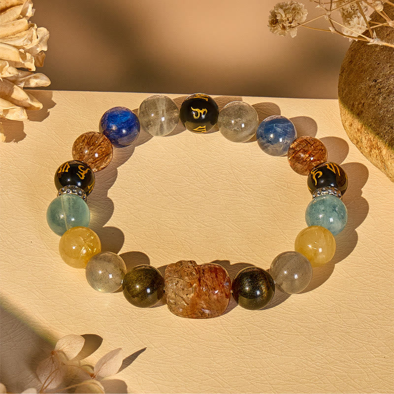 FuAttract Lucky Flow – Multi-Gem Pixiu Wealth Protection Bracelet - image 1