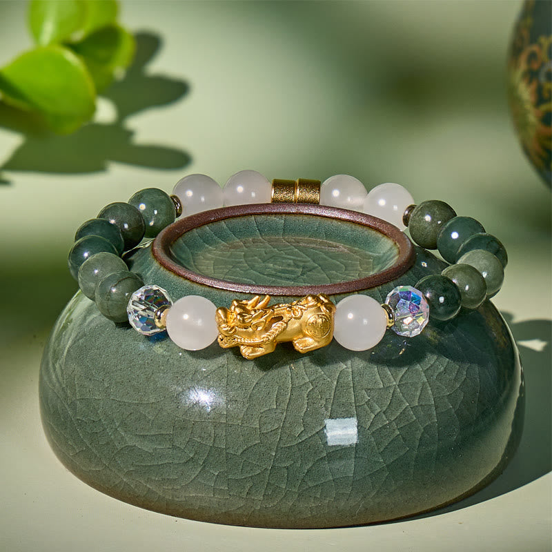  FuAttract Harmony Flow – Jade Prosperity Pixiu Bracelet - image 3
