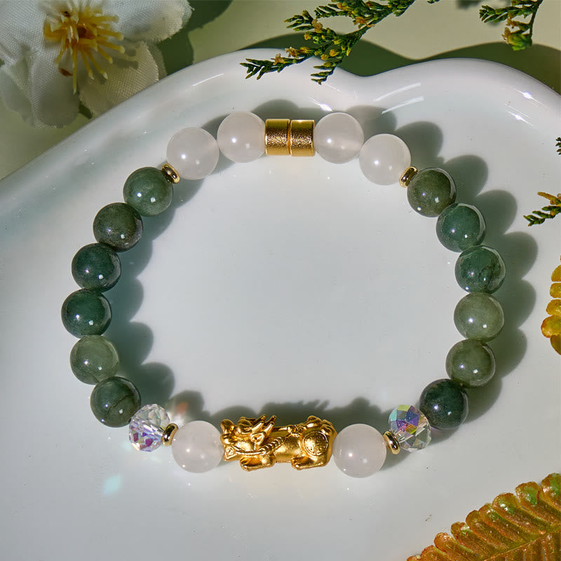  FuAttract Harmony Flow – Jade Prosperity Pixiu Bracelet - image 2