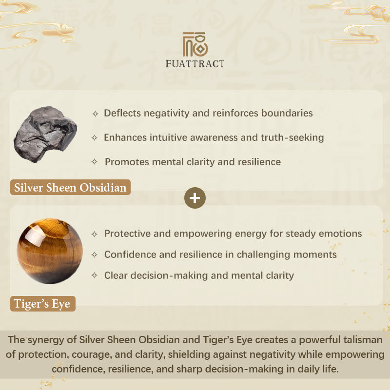 FuAttract Protection & Wealth Bracelet – Om Mani Padme Hum + Silver Obsidian Pixiu - image 21