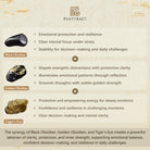 FuAttract Wealth Warden – Natural Golden Sheen Obsidian & Tiger Eye Double Pixiu Bracelet - image 5