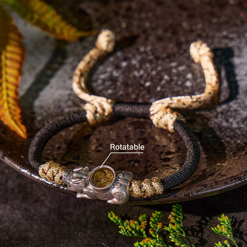 FuAttract Pixiu with Moving Windmill to Attract Good Fortune Feng Shui Bracelet - image 1