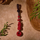 FuAttract Protection & Safety Cinnabar Amulet Keychain with Pixiu & Lotus - image 3