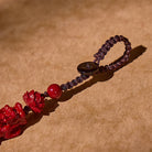 FuAttract Protection & Safety Cinnabar Amulet Keychain with Pixiu & Lotus - image 5