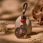 FuAttract Good Luck Charms - Black Obsidian Pixiu Feng Shui Car Keychain - image 3