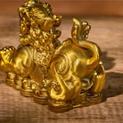 FuAttract Wealth Guardian – Brass Pixiu Pair with Coin Stomping Design for Home and Office - image 11