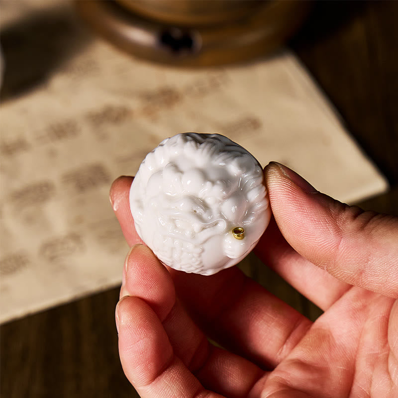 FuAttract Deep Relaxation & Stress Relief - White Porcelain Bravery Incense Holder Desktop Ornaments - image 5