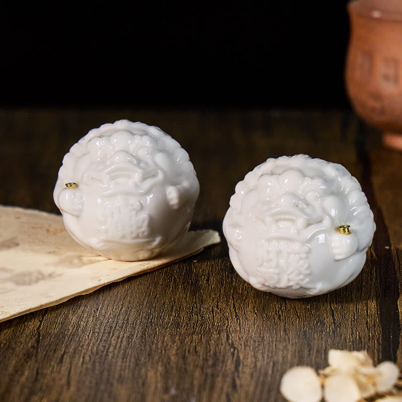 FuAttract Deep Relaxation & Stress Relief - White Porcelain Bravery Incense Holder Desktop Ornaments - image 2